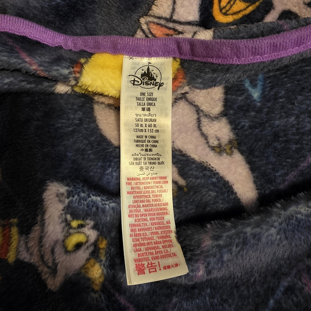 Disney Purple Figment Throw Blanket - Picture 2 of 8